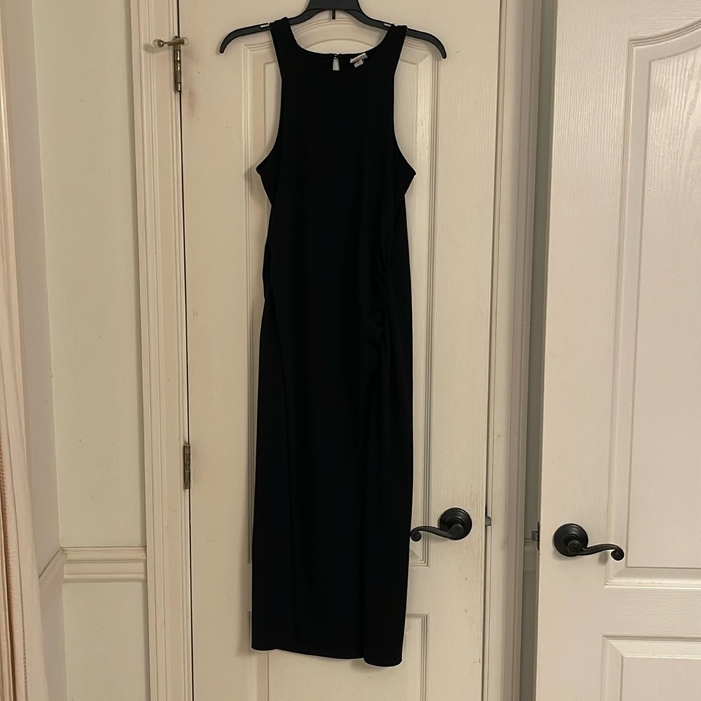 Target black sleeveless midi dress